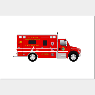 Islamorada Fire Rescue Ambulance Posters and Art